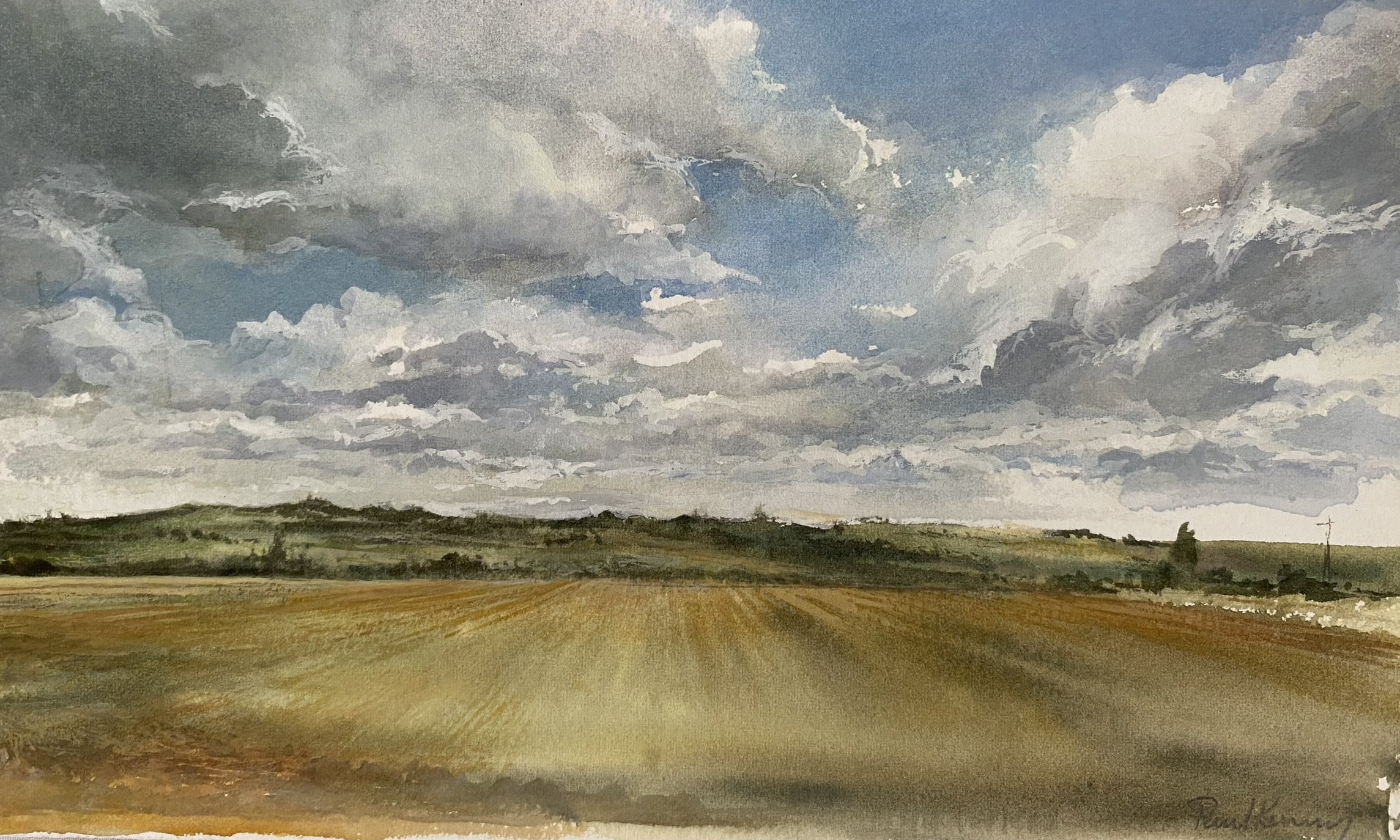 Romney Marsh towards Port Lympne