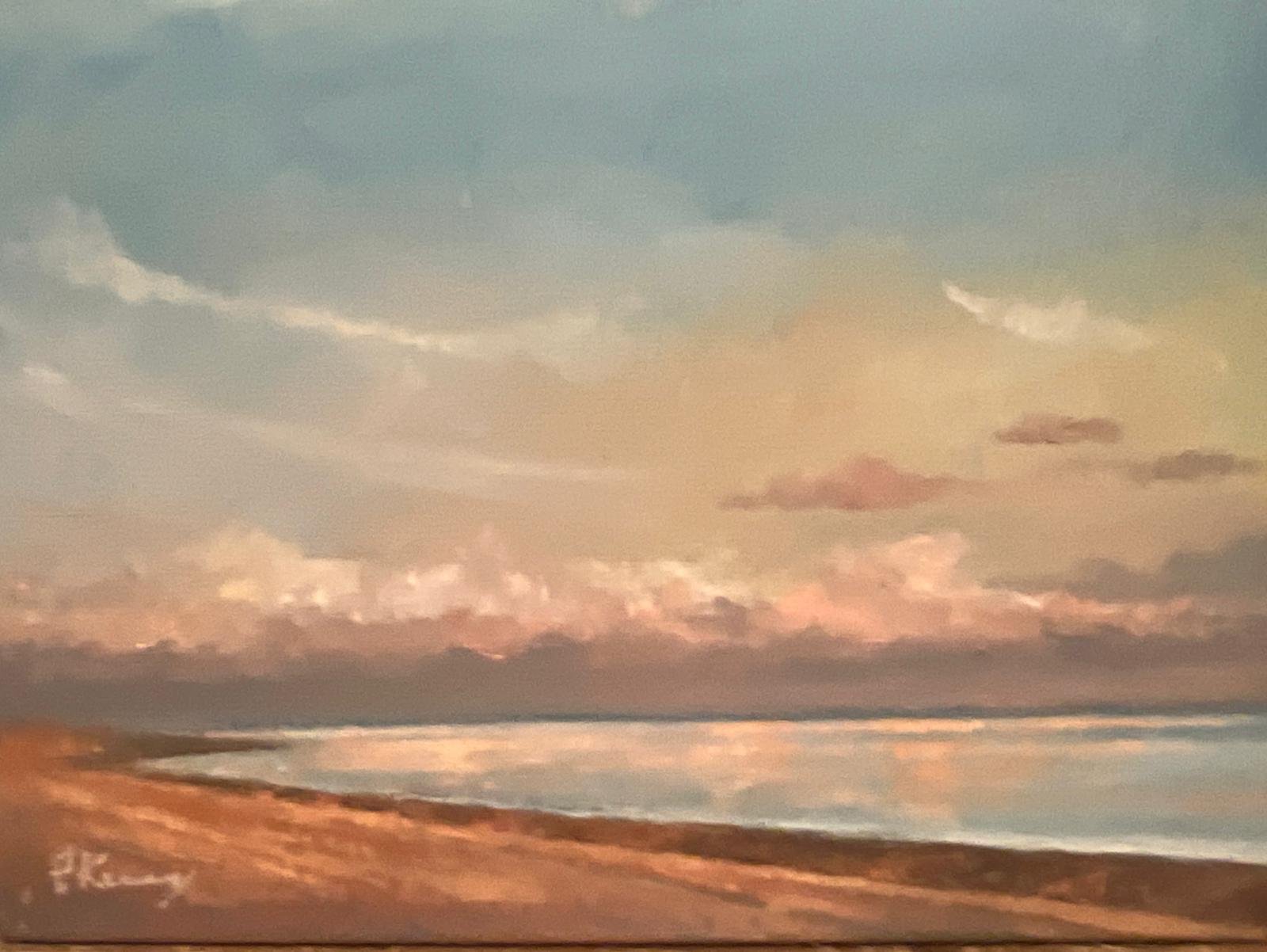 Sandgate beach, evening sunset